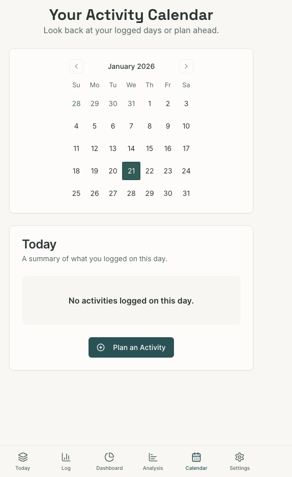 Calendar View